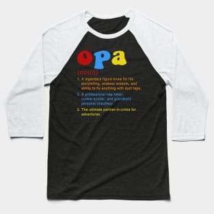 World's Best Opa Vintage Crest Grandpa T-Shirt Baseball T-Shirt